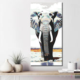 Painting by Numbers Elephant Drinking